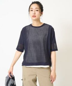 GEORGES RECH / ジョルジュ・レッシュ ニット・セーター | ソフトローン透かし編ニットプルオーバー