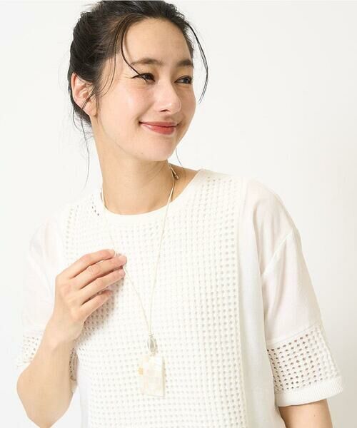 GEORGES RECH / ジョルジュ・レッシュ ニット・セーター | ソフトローン透かし編ニットプルオーバー | 詳細2