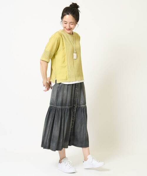 GEORGES RECH / ジョルジュ・レッシュ ニット・セーター | ソフトローン透かし編ニットプルオーバー | 詳細21