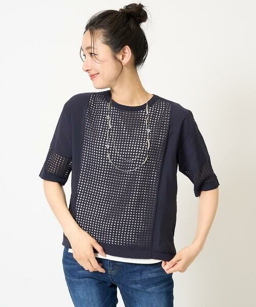 GEORGES RECH / ジョルジュ・レッシュ ニット・セーター | ソフトローン透かし編ニットプルオーバー | 詳細4