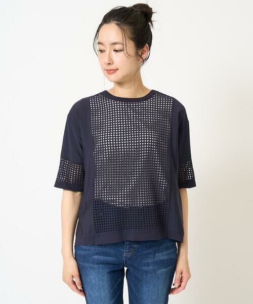 GEORGES RECH / ジョルジュ・レッシュ ニット・セーター | ソフトローン透かし編ニットプルオーバー | 詳細6