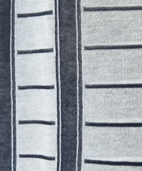 GEORGES RECH / ジョルジュ・レッシュ ニット・セーター | ジャガードストライプ幾何柄シアーニット | 詳細10