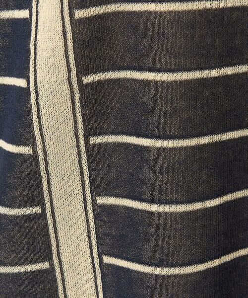 GEORGES RECH / ジョルジュ・レッシュ ニット・セーター | ジャガードストライプ幾何柄シアーニット | 詳細9
