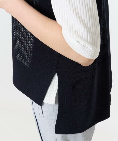 GEORGES RECH / ジョルジュ・レッシュ ベスト | [新色追加]バックスリットメッシュニットベスト | 詳細11