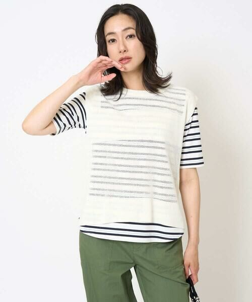 GEORGES RECH / ジョルジュ・レッシュ ベスト | [新色追加]バックスリットメッシュニットベスト | 詳細2