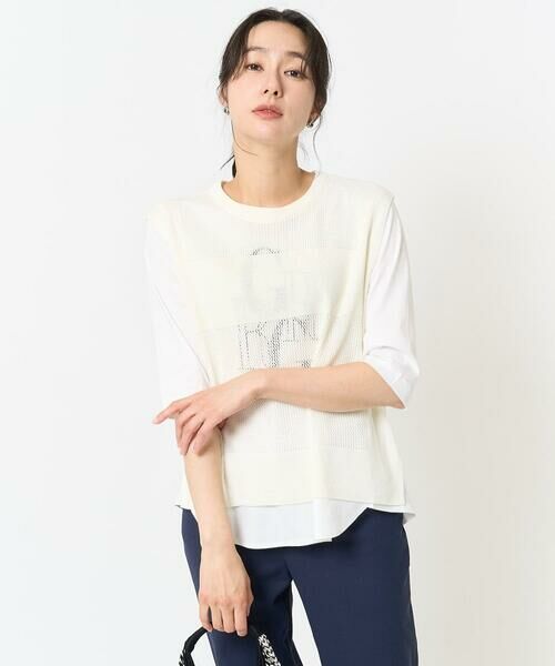 GEORGES RECH / ジョルジュ・レッシュ ベスト | [新色追加]バックスリットメッシュニットベスト | 詳細4