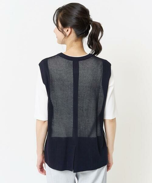 GEORGES RECH / ジョルジュ・レッシュ ベスト | [新色追加]バックスリットメッシュニットベスト | 詳細8