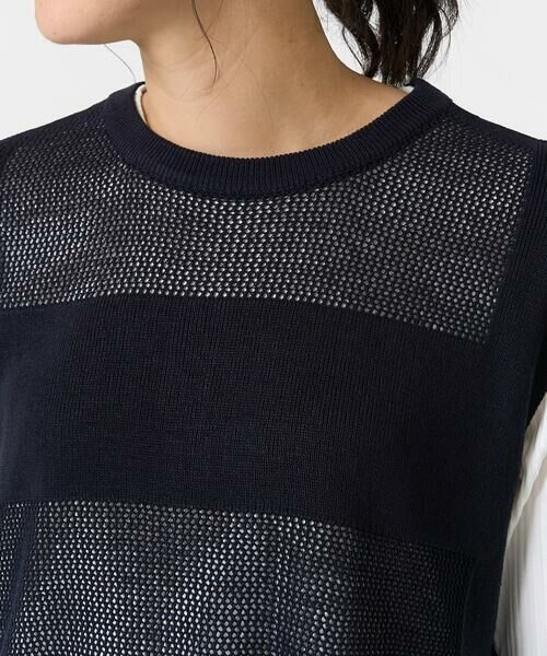 GEORGES RECH / ジョルジュ・レッシュ ベスト | [新色追加]バックスリットメッシュニットベスト | 詳細9