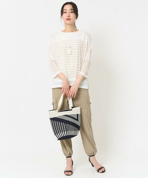 GEORGES RECH / ジョルジュ・レッシュ ニット・セーター | [吸湿速乾]シアーボーダーボートネックラメニット | 詳細12