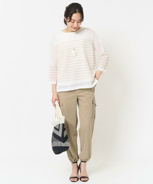 GEORGES RECH / ジョルジュ・レッシュ ニット・セーター | [吸湿速乾]シアーボーダーボートネックラメニット | 詳細13