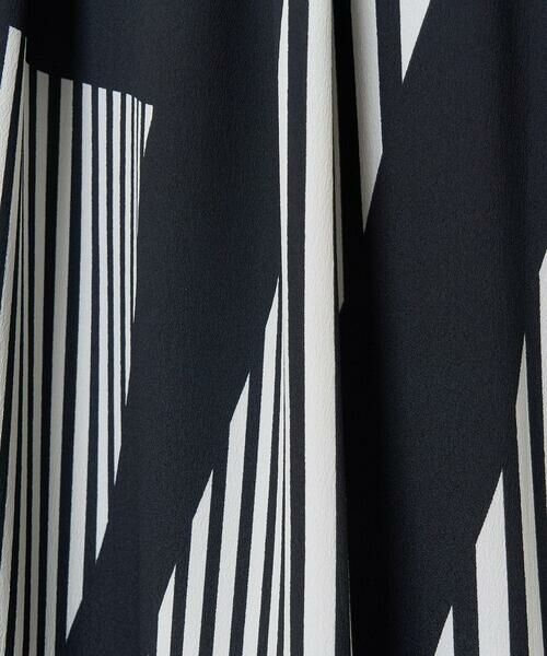 GEORGES RECH / ジョルジュ・レッシュ ロング・マキシ丈スカート | 幾何プリントタックフレアスカート | 詳細8