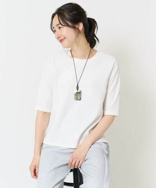 GEORGES RECH / ジョルジュ・レッシュ カットソー | [日本製]ストレッチリブカットソー | 詳細1