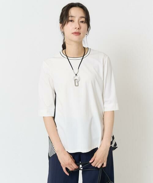 GEORGES RECH / ジョルジュ・レッシュ カットソー | バックシャン幾何プリントカットソー | 詳細2