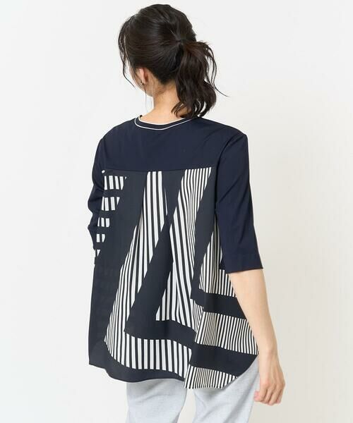 GEORGES RECH / ジョルジュ・レッシュ カットソー | バックシャン幾何プリントカットソー | 詳細4