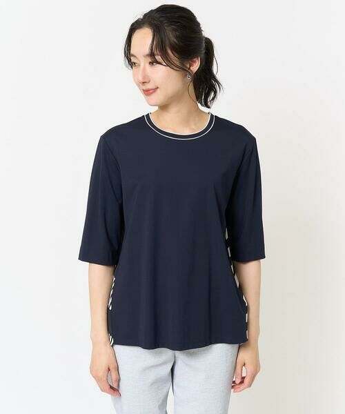 GEORGES RECH / ジョルジュ・レッシュ カットソー | バックシャン幾何プリントカットソー | 詳細5