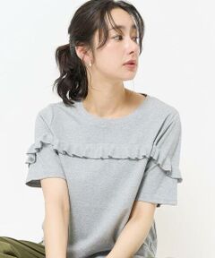 GEORGES RECH / ジョルジュ・レッシュ カットソー | ニットラメフリルカットソー