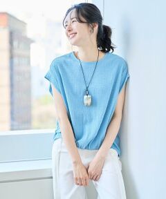 GEORGES RECH / ジョルジュ・レッシュ カットソー | 楊柳フレンチスリーブカットソー