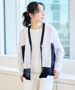 GEORGES RECH / ジョルジュ・レッシュ カーディガン・ボレロ | ドルマンスリーブシアーニットカーディガン