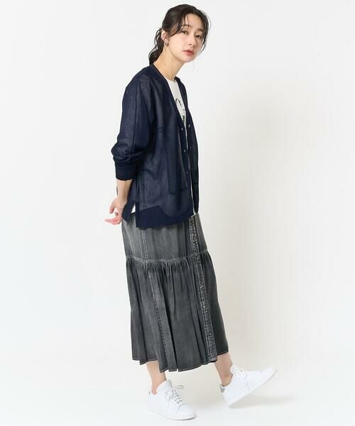 GEORGES RECH / ジョルジュ・レッシュ カーディガン・ボレロ | ドルマンスリーブシアーニットカーディガン | 詳細14