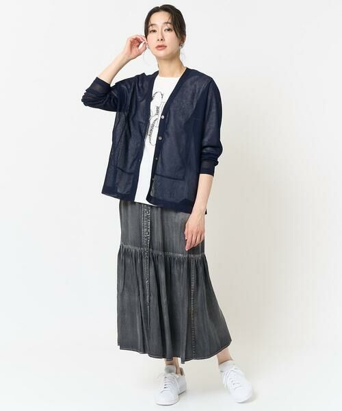 GEORGES RECH / ジョルジュ・レッシュ カーディガン・ボレロ | ドルマンスリーブシアーニットカーディガン | 詳細15