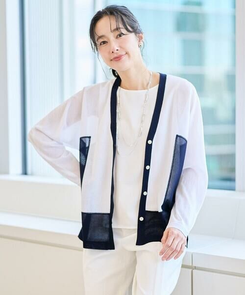 GEORGES RECH / ジョルジュ・レッシュ カーディガン・ボレロ | ドルマンスリーブシアーニットカーディガン | 詳細2