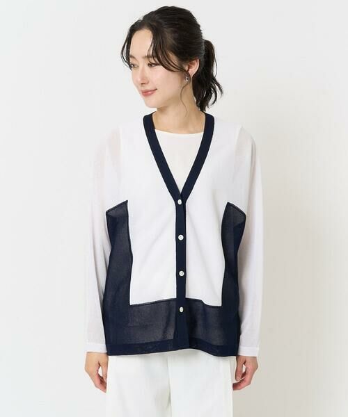 GEORGES RECH / ジョルジュ・レッシュ カーディガン・ボレロ | ドルマンスリーブシアーニットカーディガン | 詳細4