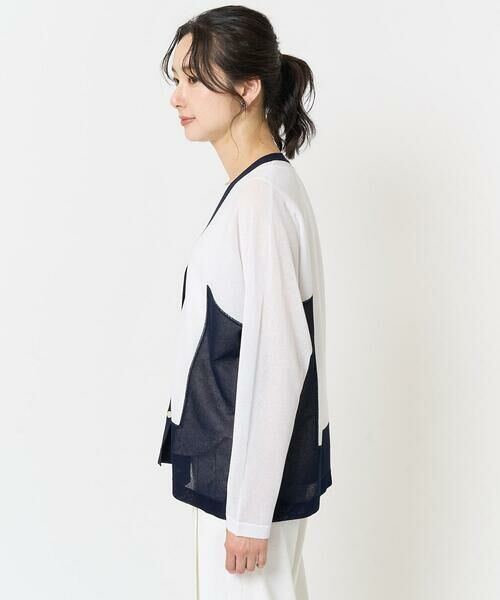 GEORGES RECH / ジョルジュ・レッシュ カーディガン・ボレロ | ドルマンスリーブシアーニットカーディガン | 詳細5