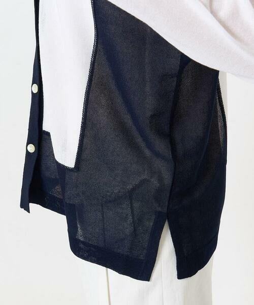 GEORGES RECH / ジョルジュ・レッシュ カーディガン・ボレロ | ドルマンスリーブシアーニットカーディガン | 詳細9