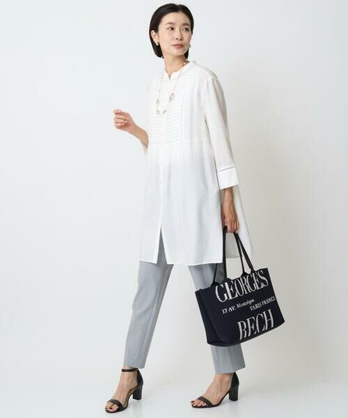 GEORGES RECH / ジョルジュ・レッシュ シャツ・ブラウス | [接触冷感]シアーローンレースブラウス | 詳細16