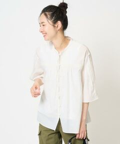 GEORGES RECH / ジョルジュ・レッシュ シャツ・ブラウス | 60ローンフレアスリーブレースブラウス