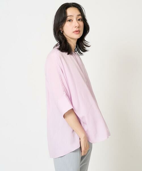 GEORGES RECH / ジョルジュ・レッシュ シャツ・ブラウス | [日本製]バンドカラードルマンスリーブブラウス | 詳細2