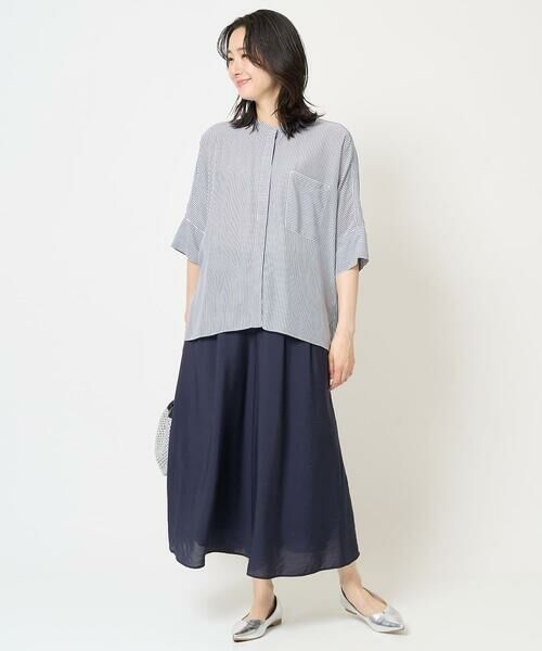 GEORGES RECH / ジョルジュ・レッシュ シャツ・ブラウス | [日本製]バンドカラードルマンスリーブブラウス | 詳細24