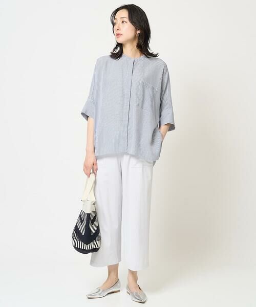 GEORGES RECH / ジョルジュ・レッシュ シャツ・ブラウス | [日本製]バンドカラードルマンスリーブブラウス | 詳細27