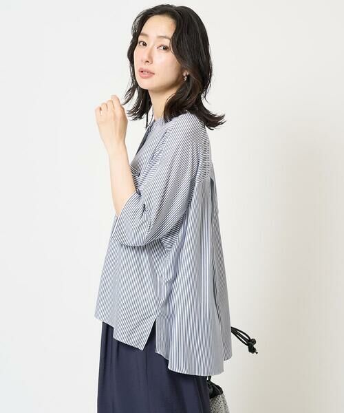 GEORGES RECH / ジョルジュ・レッシュ シャツ・ブラウス | [日本製]バンドカラードルマンスリーブブラウス | 詳細5