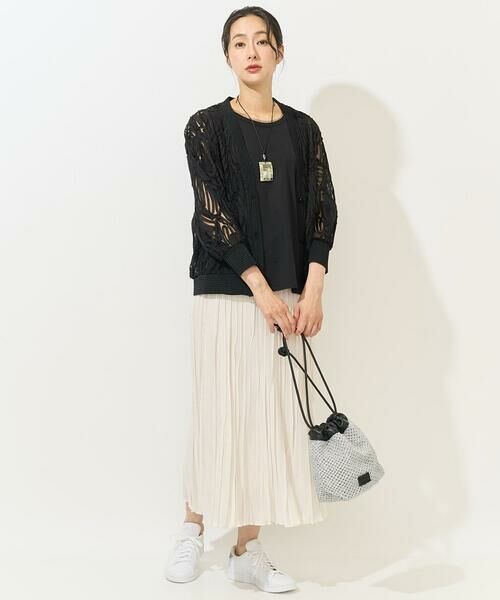 GEORGES RECH / ジョルジュ・レッシュ ロング・マキシ丈スカート | [日本製]シアーランダムプリーツスカート | 詳細11