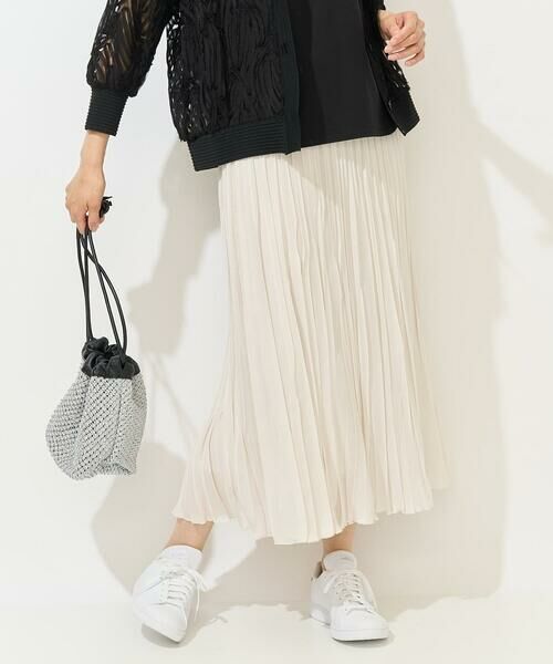 GEORGES RECH / ジョルジュ・レッシュ ロング・マキシ丈スカート | [日本製]シアーランダムプリーツスカート | 詳細2