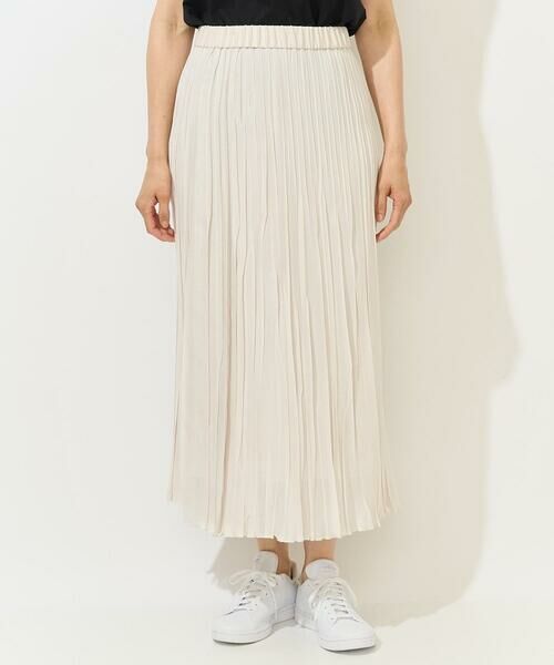 GEORGES RECH / ジョルジュ・レッシュ ロング・マキシ丈スカート | [日本製]シアーランダムプリーツスカート | 詳細3