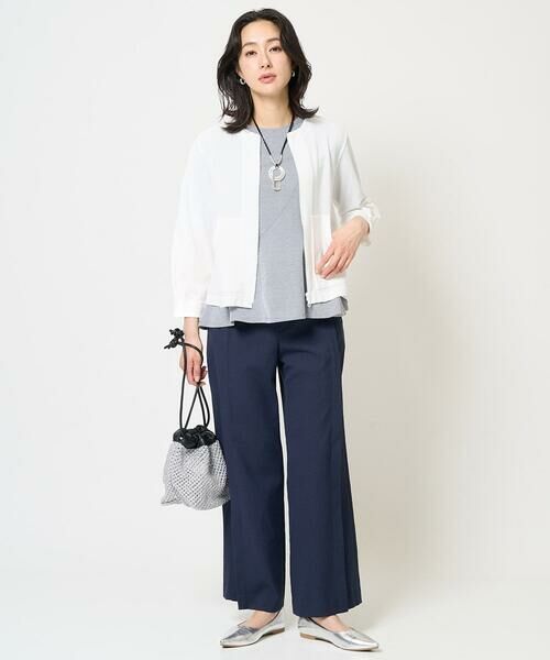 GEORGES RECH / ジョルジュ・レッシュ カットソー | ピケストライプジャージーフレアカットソー | 詳細14