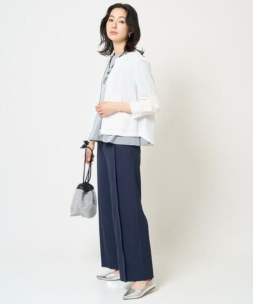 GEORGES RECH / ジョルジュ・レッシュ カットソー | ピケストライプジャージーフレアカットソー | 詳細15