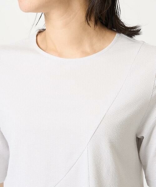 GEORGES RECH / ジョルジュ・レッシュ カットソー | ピケストライプジャージーフレアカットソー | 詳細7