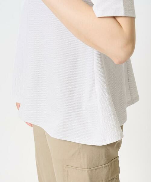 GEORGES RECH / ジョルジュ・レッシュ カットソー | ピケストライプジャージーフレアカットソー | 詳細9