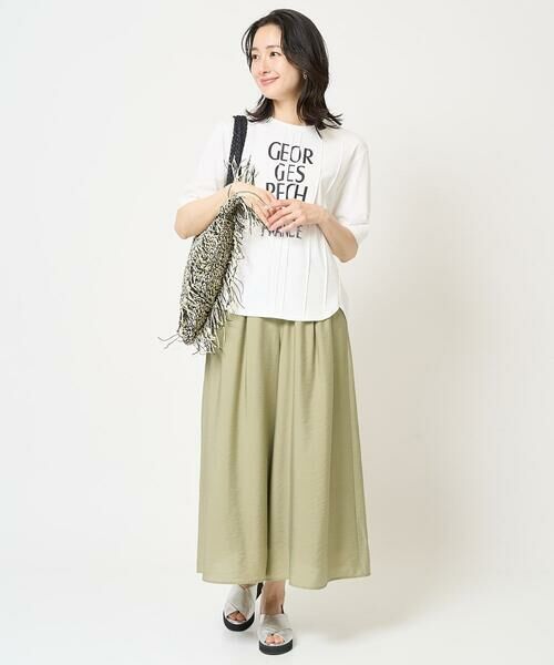 GEORGES RECH / ジョルジュ・レッシュ カットソー | ピンタックロゴカットソー | 詳細14