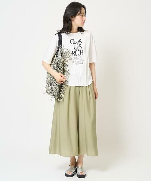 GEORGES RECH / ジョルジュ・レッシュ カットソー | ピンタックロゴカットソー | 詳細15