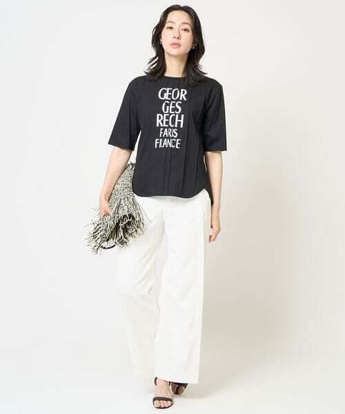 GEORGES RECH / ジョルジュ・レッシュ カットソー | ピンタックロゴカットソー | 詳細19