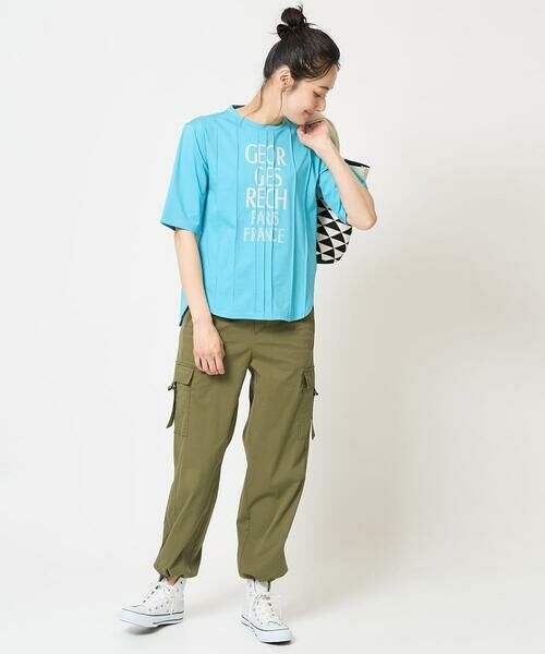 GEORGES RECH / ジョルジュ・レッシュ カットソー | ピンタックロゴカットソー | 詳細20