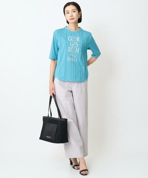 GEORGES RECH / ジョルジュ・レッシュ カットソー | ピンタックロゴカットソー | 詳細22