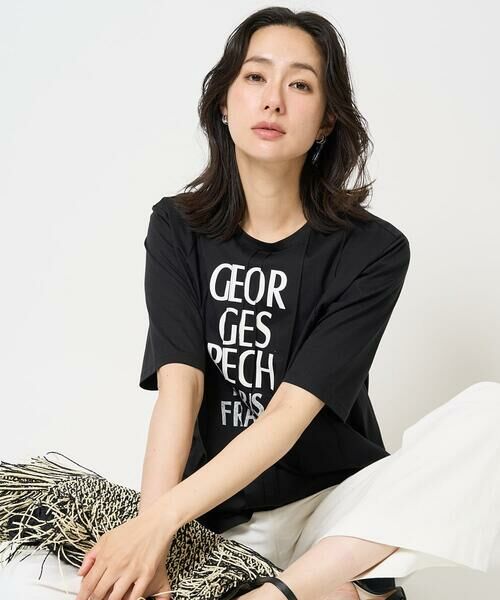 GEORGES RECH / ジョルジュ・レッシュ カットソー | ピンタックロゴカットソー | 詳細4