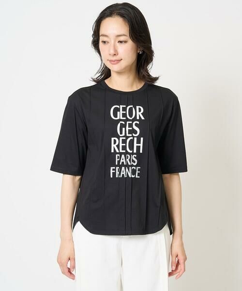 GEORGES RECH / ジョルジュ・レッシュ カットソー | ピンタックロゴカットソー | 詳細5