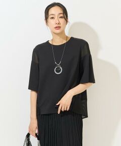 セール】 クラッシュベロアロゴ5分袖カットソー （カットソー