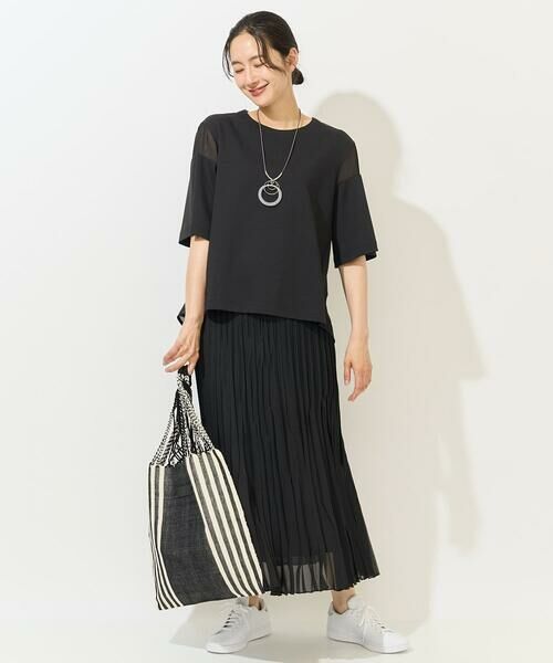 GEORGES RECH / ジョルジュ・レッシュ カットソー | [日本製/接触冷感]シアーコンビジャージープルオーバー | 詳細15